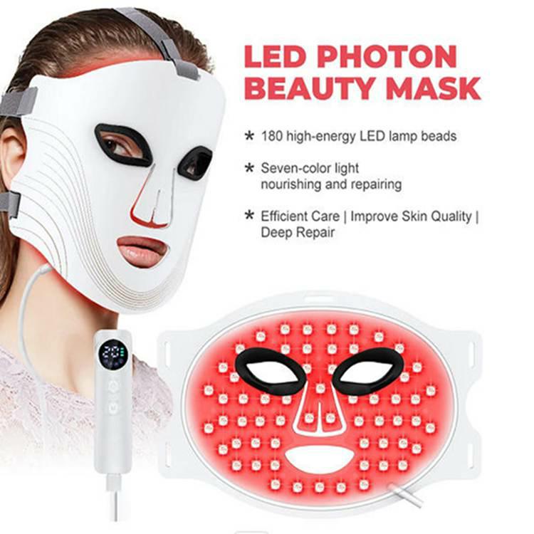 Red LED light therapy facial mask