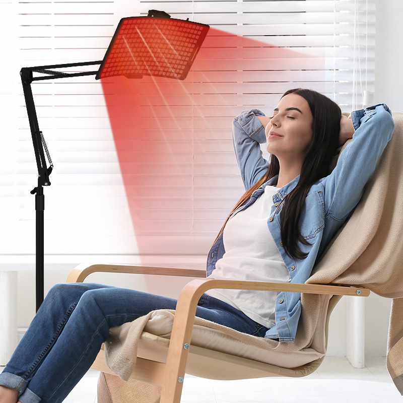 Nakatayo ng pulang ilaw na infared light therapy panel